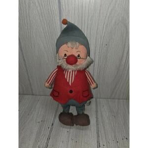 Vintage 1950's Holiday Christmas Elf, Ornament Figure Japan Dream Dolls 8"